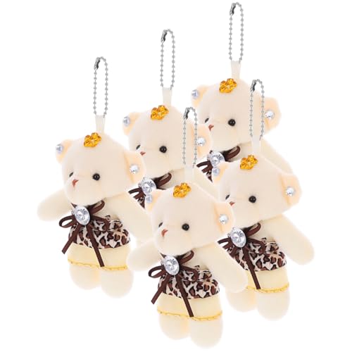 BESTonZON 5 Stück Teiliges Mini Plüschbärchen mit Aufhängung Hochzeitsspielzeug Süße Deko für Schlüssel Handtaschen Tiefbraun für Geburtstagsfeiern Valentinstag Mehr BESTonZON 5 Stück Teiliges Mini Plüschbärchen mit Aufhängung Hochzeitsspielzeug Süße Deko für Schlüssel Handtaschen Tiefbraun für Geburtstagsfeiern Valentinstag Mehr von BESTonZON