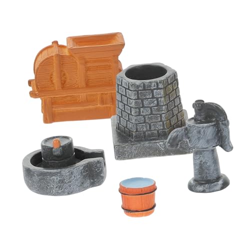 BESTonZON 5 Stück Teiliges Miniatur Farm Dekorationsset aus Harz Niedliche Landschaftsaccessoires für DIY Minihäuser und Puppendekoration Geeignet für Wohnzimmer Schlafzimmer Küche und BESTonZON 5 Stück Teiliges Miniatur Farm Dekorationsset aus Harz Niedliche Landschaftsaccessoires für DIY Minihäuser und Puppendekoration Geeignet für Wohnzimmer Schlafzimmer Küche und von BESTonZON