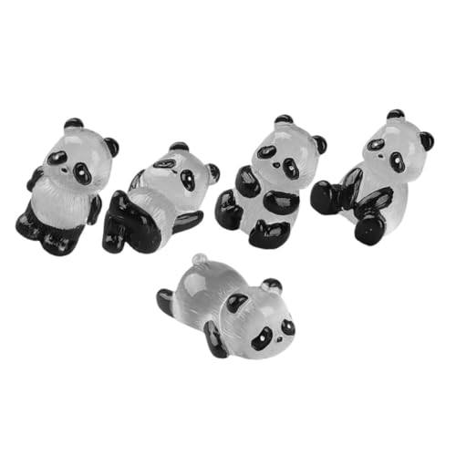 BESTonZON 5 Stück Teiliges Miniatur Panda Figuren aus Langlebigem Harz Leuchtende Nacht Dekoration für Garten Blumenbeet Puppenhaus und DIY Handbemalt Leicht Beweglich als BESTonZON 5 Stück Teiliges Miniatur Panda Figuren aus Langlebigem Harz Leuchtende Nacht Dekoration für Garten Blumenbeet Puppenhaus und DIY Handbemalt Leicht Beweglich als von BESTonZON