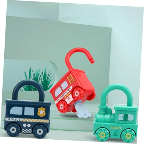 BESTonZON 5 Stück Teiliges Montessori Motorikspielzeug für Schlüssel und Schloss Frühes Lernspielzeug aus Sicherem Kunststoff Fördert Feinmotorik und Kognitive Entwicklung Inklusive Bunter von BESTonZON