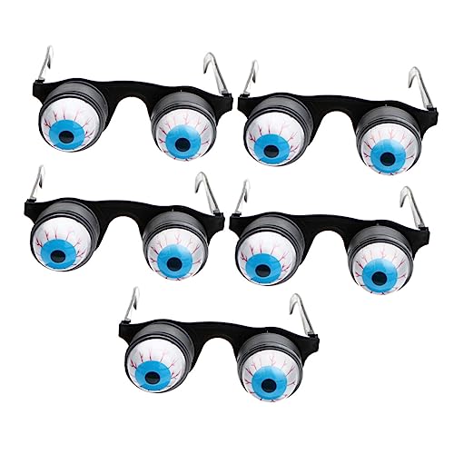 BESTonZON 5 Stück Teiliges Party Augenball Brillen für Halloween Lustige Cosplay Accessoires Leicht Sicher für Pranks und Bühnenaufführungen BESTonZON 5 Stück Teiliges Party Augenball Brillen für Halloween Lustige Cosplay Accessoires Leicht Sicher für Pranks und Bühnenaufführungen von BESTonZON