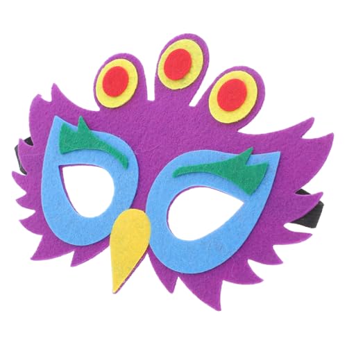BESTonZON 5 Stück Teiliges Party Filz Pfau Halbgesicht Tiermotiv Masken Leicht Langlebig Wiederverwendbar für Kostümfeste und Eltern Junge Mädchen Aktivitäten Geeignet BESTonZON 5 Stück Teiliges Party Filz Pfau Halbgesicht Tiermotiv Masken Leicht Langlebig Wiederverwendbar für Kostümfeste und Eltern Junge Mädchen Aktivitäten Geeignet von BESTonZON