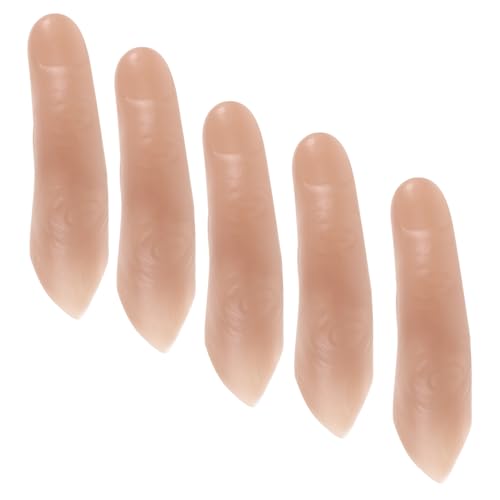 BESTonZON 5 Stück Teiliges Set Realistische Fake Finger für Theater Täuschend Echte Abgetrennte Finger Hilfsmittel für Cosplay Partys und Streich Spielzeuge BESTonZON 5 Stück Teiliges Set Realistische Fake Finger für Theater Täuschend Echte Abgetrennte Finger Hilfsmittel für Cosplay Partys und Streich Spielzeuge von BESTonZON