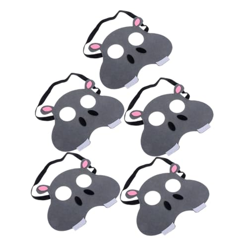 BESTonZON 5 Stück Teiliges Tiermasken aus Atmungsaktivem Vliesstoff Bunte Cartoon Tiergesichtsmasken für Halloween Party Cosplay und Kinderfest Komfortabel und Langlebig BESTonZON 5 Stück Teiliges Tiermasken aus Atmungsaktivem Vliesstoff Bunte Cartoon Tiergesichtsmasken für Halloween Party Cosplay und Kinderfest Komfortabel und Langlebig von BESTonZON