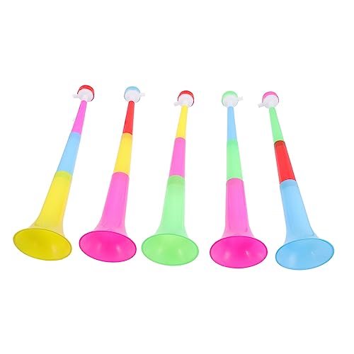 BESTonZON 5 Stück Teiliges aus Ausziehbaren Kunststoff Tröten Laute Noise Maker für Party und Sportveranstaltungs Hupe Robustes Leicht Tragbares Jubelhorn für Fans und Feiern BESTonZON 5 Stück Teiliges aus Ausziehbaren Kunststoff Tröten Laute Noise Maker für Party und Sportveranstaltungs Hupe Robustes Leicht Tragbares Jubelhorn für Fans und Feiern von BESTonZON