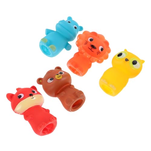 BESTonZON 5 Stück Tierische Marionette Tiere Fingerpuppe Tierische Fingerpuppen Für Figuren Fingerspielzeug Fingerpuppen Für Kleinkinder Cartoon-fingerpuppe Tierpuppen Vinyl von BESTonZON