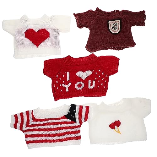 BESTonZON 5-teiliges Puppenhaus-bären-Kleidungsset – Anziehzubehör Für Kinder Wiederverwendbar Und Verschleißfest Für Mini-Puppen BESTonZON 5-teiliges Puppenhaus-bären-Kleidungsset – Anziehzubehör Für Kinder Wiederverwendbar Und Verschleißfest Für Mini-Puppen von BESTonZON