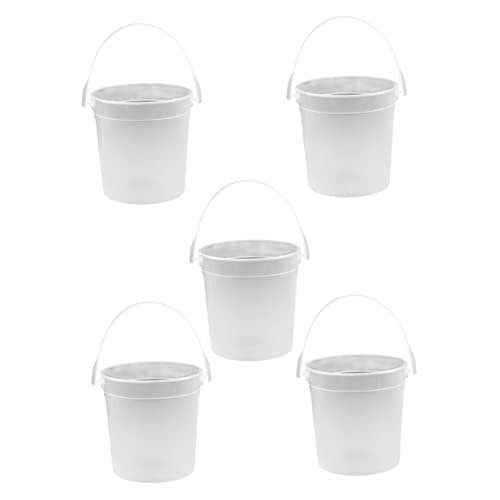 BESTonZON 5 Stück Transparenter Eimer Ohne Deckel Wasserbälle Strand Becken Sandspielzeug Anlage Eimer Mit Deckel Netz Trichter Sandkasten Vorratseimer Für Den Haushalt Pinselwascher Pp BESTonZON 5 Stück Transparenter Eimer Ohne Deckel Wasserbälle Strand Becken Sandspielzeug Anlage Eimer Mit Deckel Netz Trichter Sandkasten Vorratseimer Für Den Haushalt Pinselwascher Pp von BESTonZON