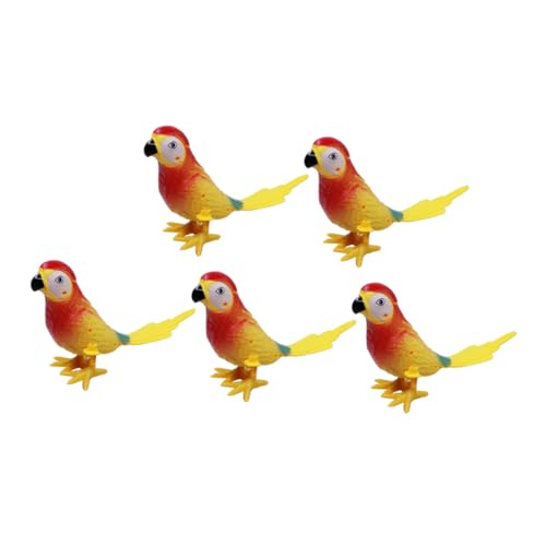 BESTonZON 5 Stück Uhrwerk Papagei für kinderspielzeug Cartoon spielzeuge für Children Toys Papagei zum Aufziehen Uhrwerk springendes Tier Aufziehtier Abs BESTonZON 5 Stück Uhrwerk Papagei für kinderspielzeug Cartoon spielzeuge für Children Toys Papagei zum Aufziehen Uhrwerk springendes Tier Aufziehtier Abs von BESTonZON