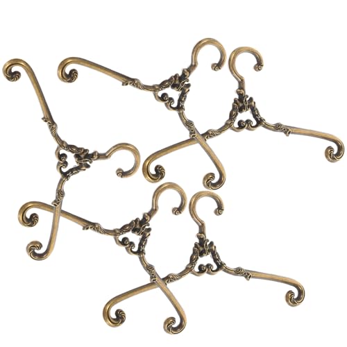 BESTonZON 5 Stück Vintage Mini Kleiderbügel für Puppen Metall Puppenzubehör für Puppenschrank und Miniaturhäuser Praktisch Dekorativ BESTonZON 5 Stück Vintage Mini Kleiderbügel für Puppen Metall Puppenzubehör für Puppenschrank und Miniaturhäuser Praktisch Dekorativ von BESTonZON