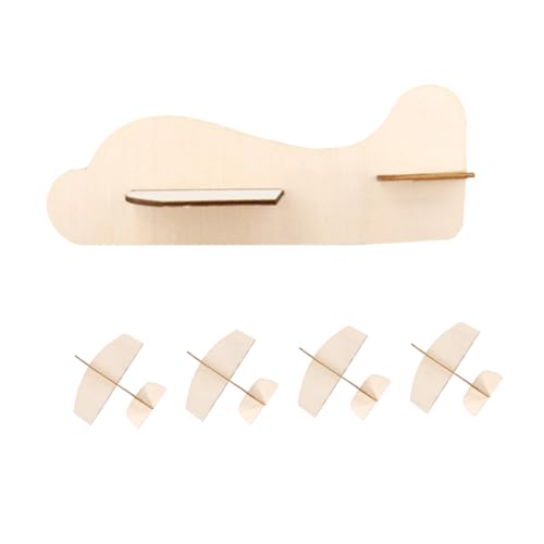 Holzflugzeug-bastelset 5-teilig Unbemalt Flugzeugspielzeug Für Jungen Und Mädchen Kreatives Malen Von Flugzeugen von BESTonZON