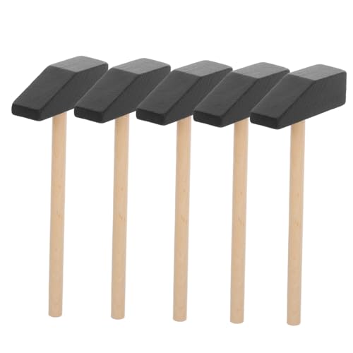 BESTonZON 5 Stück Kleinkinder Holzhämmer Kinder Pädagogische Schlägel Holzgriff Für Block Gebäude Und Spiel BESTonZON 5 Stück Kleinkinder Holzhämmer Kinder Pädagogische Schlägel Holzgriff Für Block Gebäude Und Spiel von BESTonZON