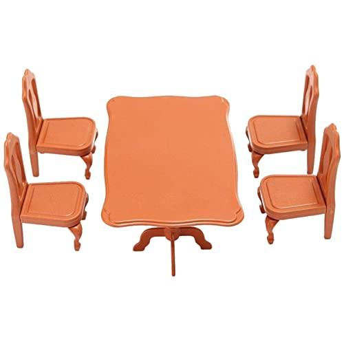 BESTonZON 5 Stücke Jungen Und Mädchen Puppenhaus Möbel Set Miniatur Spielzeug Für Puppen Esszimmer Set BESTonZON 5 Stücke Jungen Und Mädchen Puppenhaus Möbel Set Miniatur Spielzeug Für Puppen Esszimmer Set von BESTonZON
