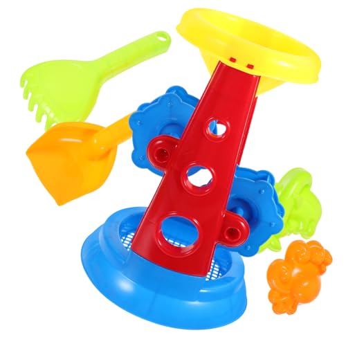 BESTonZON 5-teiliges Set Sandwanne Strand-sandrad- Sandspielzeug Spiele Am Strand Strandspielzeug Sandtrichterspielzeug Wasserbälle Für Den Strand Sanduhr von BESTonZON