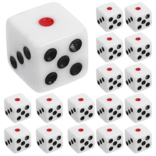 BESTonZON 50 Stück Acryl Würfel für Tischspiele Bunte Spielwürfel als Zubehör für Brettspiele Leicht und Tragbar für Partys und Spieleabende BESTonZON 50 Stück Acryl Würfel für Tischspiele Bunte Spielwürfel als Zubehör für Brettspiele Leicht und Tragbar für Partys und Spieleabende von BESTonZON