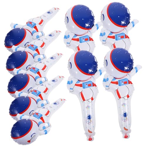 BESTonZON 50 Stück Astronaut Folienballons Handheld Leichte Aluminiumfolie Party Deko für Weltraum Themen Wand und Deckenhänger für Kindergeburtstag und Festgestaltung von BESTonZON