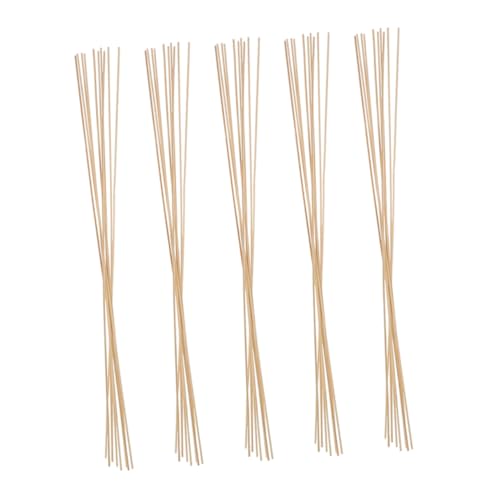 BESTonZON 50 Stück Bambusstreifen Leichte DIY Bambusstangen für Winddrachen und Laternen Stabile Unbehandelte Bastelstäbe für Modellbau Naturfarben von BESTonZON