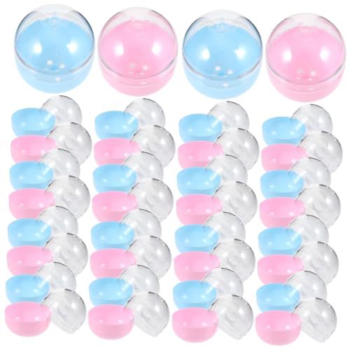 BESTonZON 50 Stück Befüllbare Plastik Kapseln Transparent Runde Spielzeugkugeln Twist Balls für Süßigkeiten Partygeschenke Basteln Hochzeit Shower Geburtstag Zufällige Farbe von BESTonZON