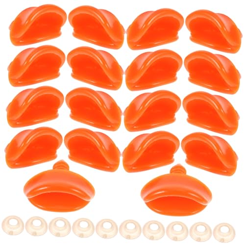 BESTonZON 50 Stück DIY Entenschnabel Ersatzteile mit Dichtung Harz Mund Bastelzubehör für Puppen Enten Nase Bastelbedarf Langlebig und Vielseitig für Handgemachte Dekorationen von BESTonZON