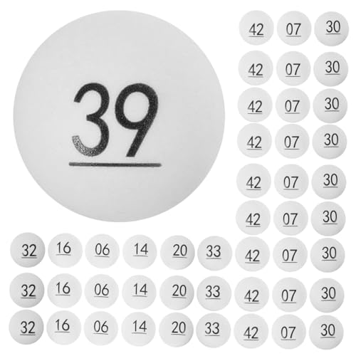 BESTonZON 50 Stück Digitaler zweifarbiger Lotterieball tischtennisball tischfussball Hohle Spielzeugbälle Partyspielbälle Nahtlose Bälle Verlosung von Bällen Aktivitätspartybälle pp Weiß BESTonZON 50 Stück Digitaler zweifarbiger Lotterieball tischtennisball tischfussball Hohle Spielzeugbälle Partyspielbälle Nahtlose Bälle Verlosung von Bällen Aktivitätspartybälle pp Weiß von BESTonZON