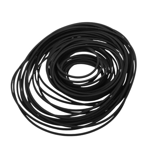 BESTonZON 50 Stück Gürtel Für Tonbandgeräte Austausch des Kassettenriemens Kassettengurte Riemenwechsel Bei Plattenspieler Gürtel Für Kassettenspieler Leere Kassette Black Gummi BESTonZON 50 Stück Gürtel Für Tonbandgeräte Austausch des Kassettenriemens Kassettengurte Riemenwechsel Bei Plattenspieler Gürtel Für Kassettenspieler Leere Kassette Black Gummi von BESTonZON