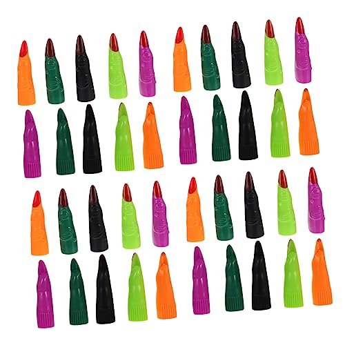 BESTonZON 50 Stück Halloween-Hexennägel Horror Überraschung Bausatz Polieren Halloween Costume idea Halloween Scherzartikel Gruselige Finger Requisiten Fingernagel Hexenfinger PVC BESTonZON 50 Stück Halloween-Hexennägel Horror Überraschung Bausatz Polieren Halloween Costume idea Halloween Scherzartikel Gruselige Finger Requisiten Fingernagel Hexenfinger PVC von BESTonZON