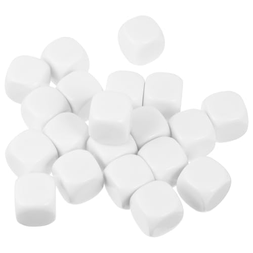 BESTonZON 50 Stück Leere Standard-spielwürfel Mini- Masse Sechsseitige Taschenwürfel Mit Foto Tischspielwürfel Tischspiele, Würfelspiele Tischwürfel Weiß Acryl BESTonZON 50 Stück Leere Standard-spielwürfel Mini- Masse Sechsseitige Taschenwürfel Mit Foto Tischspielwürfel Tischspiele, Würfelspiele Tischwürfel Weiß Acryl von BESTonZON