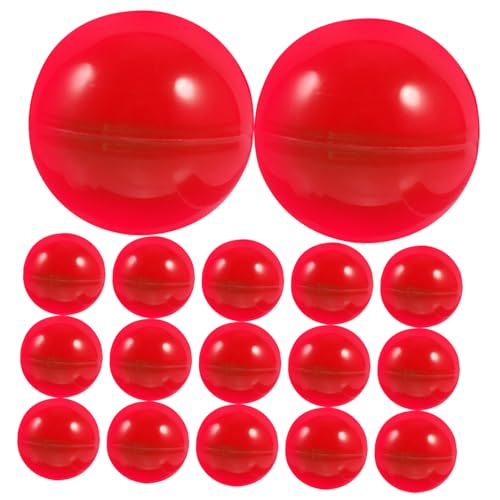 BESTonZON 50 Stück Lotterie Bällebad Bälle Tischtennisbälle Aufblasbare Kaugummikugeln Seifenblasenmaschine Zappelspielzeug Leere Bälle Verkaufsautomatenkapseln Kaugummiautomat von BESTonZON