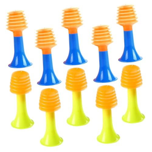 BESTonZON Spielzeug-Trompeten Musikinstrumenten-Set 50-teilig Mini-hörner Spielzeug Für Jungen Und Mädchen Pädagogisches Musikspielzeug Quetschspielzeug Für Kleinkinder Geburtstagsgeschenk von BESTonZON