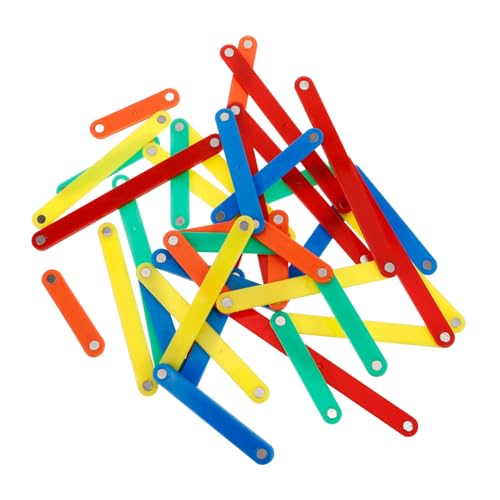 BESTonZON 50 Stück Magnetische Spleißstreifen Mathe- geometrisches Werkzeug zählstöcke für Mathematik Magnetstifte für mit Magnetstab Mathestreifen Plastik von BESTonZON