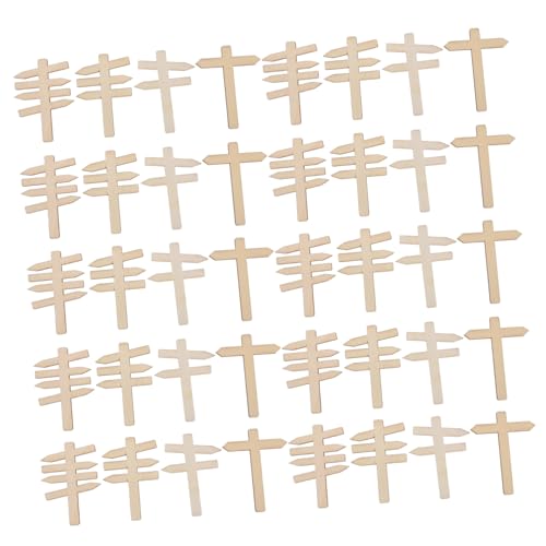 BESTonZON 50 Stück Mini Holz Verkehrszeichen zum Bemalen und Dekorieren Kleine Straßen Wegweiser-schilder für Puppenhaus DIY Lernspielzeug Kreativität und Orientierungsspiel BESTonZON 50 Stück Mini Holz Verkehrszeichen zum Bemalen und Dekorieren Kleine Straßen Wegweiser-schilder für Puppenhaus DIY Lernspielzeug Kreativität und Orientierungsspiel von BESTonZON
