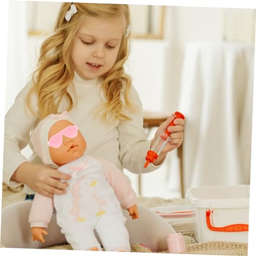 BESTonZON 50 Stück Mini Puppen Sonnenbrillen Kleine Kunststoffbrillen für Puppendekor Strapazierfähige DIY Puppenhaus Accessoires in Hellrosa Eyewear für Bastelprojekte von BESTonZON
