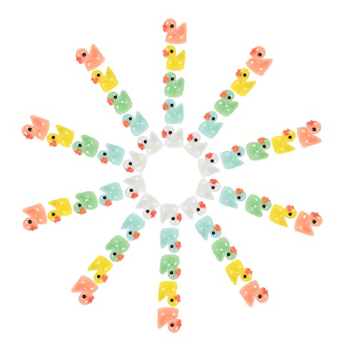 BESTonZON Winzige Miniaturfiguren 50 Stück Kunstharz Bastelfiguren Ornament für Garten und Hof von BESTonZON