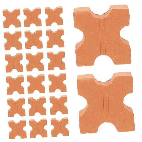 BESTonZON 50 Stück Miniatur Ziegelsteine Realistische Mini Bricks Modellbausteine für DIY Sandtisch Architektur Puppenhaus Dekoration Basteln von BESTonZON