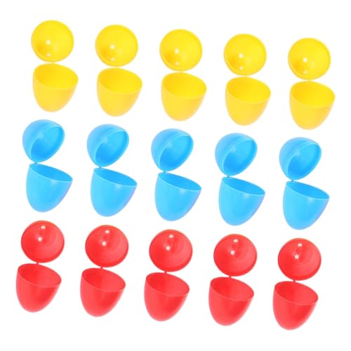 BESTonZON 50 Stück Ostereier Eierkartons Masse Ostern Gefüllte Eier Große Osterkörbe Leer Spielzeugeier Eierfüller Für Osterei-verzierungen Geschenkboxen Zu Ostern Plastik von BESTonZON