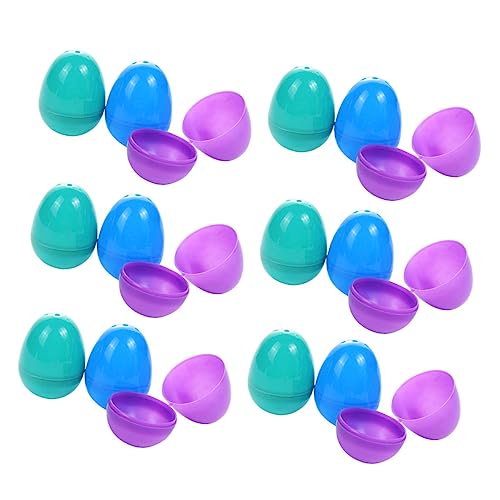 BESTonZON Osterspielzeug für Jungen und Mädchen 50 Stück Ostereier Aus Kunststoff Eierimitation Entzückendes Design für Die Ostersuche von BESTonZON