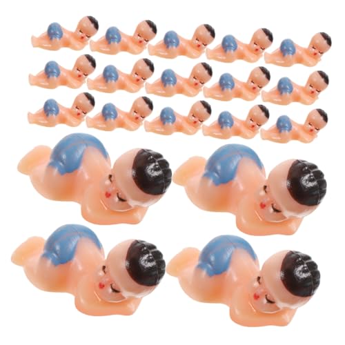 BESTonZON 50 Stück Partydekorationen Miniaturpuppen winzige Plastikbabys kleine Plastikbabys Plastik -Babyspielzeug Mini-Plastikbabys Partyzubehör Plastikbabys von BESTonZON