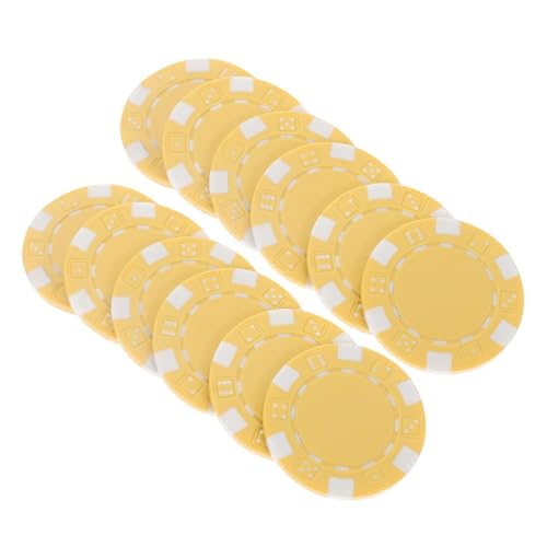 BESTonZON 50 Stück Poker-Gaming-Chips Pokerchipschieber Chips Für Pokerspiele Zähler Für Pokerspiele Zähler Zählen Mit Zahlen Jetons Pokerchip-münze Spielzählchips Weiß Plastik von BESTonZON