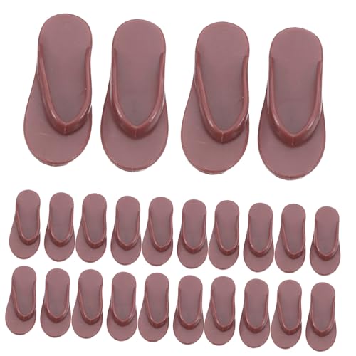 BESTonZON 50 Stück Puppenverkleidungsschuhe Sandalen für Mädchen Spielzeugschuhe Puppenschuhe Strandzubehör Hausschuhe mit großen Zehen Puppenhaus -Mini -Zubehör Plastik Hellbraun BESTonZON 50 Stück Puppenverkleidungsschuhe Sandalen für Mädchen Spielzeugschuhe Puppenschuhe Strandzubehör Hausschuhe mit großen Zehen Puppenhaus -Mini -Zubehör Plastik Hellbraun von BESTonZON