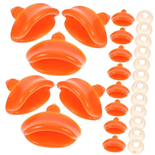 BESTonZON 50 Stück Schnabel Spielzeugmund Entenmund Set Bastelset Entenschnäbel Mund Bastelset Bastel Mund DIY Mini Stab Augen Nase Und Mund Zubehör Zum Basteln von BESTonZON