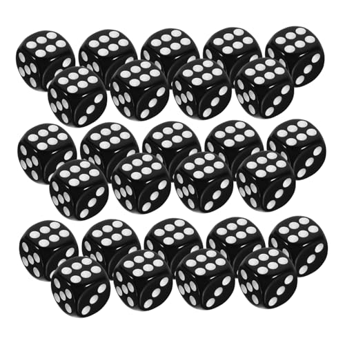 BESTonZON 50 Stück Schwarze Würfel Spiel-Requisiten Würfel Würfel Für Spiel Mehrseitige Würfel Spielzeugwürfel Würfeln Spiel Würfel Spielwürfel Requisiten Partyzubehör Black Acryl BESTonZON 50 Stück Schwarze Würfel Spiel-Requisiten Würfel Würfel Für Spiel Mehrseitige Würfel Spielzeugwürfel Würfeln Spiel Würfel Spielwürfel Requisiten Partyzubehör Black Acryl von BESTonZON
