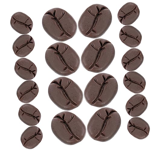 BESTonZON 50 Stück Simulierte Kaffeebohnen gefälschte Lebensmittelanzeige Toys kinderknallzeug gefälschte Kaffeebohnen-Fotografie-Stütze realistisches Kaffeebohnenmodell Harz BESTonZON 50 Stück Simulierte Kaffeebohnen gefälschte Lebensmittelanzeige Toys kinderknallzeug gefälschte Kaffeebohnen-Fotografie-Stütze realistisches Kaffeebohnenmodell Harz von BESTonZON