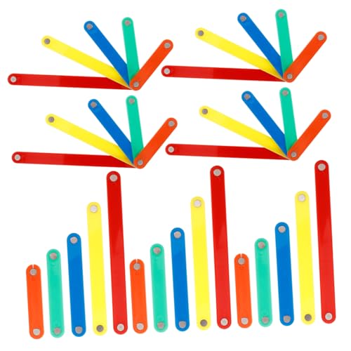 BESTonZON 50 Stück Stöcke für den Bauunterricht für Kinder, geometrisches Werkzeug, Mathematikspielzeug, magnetische Konstruktionsstäbe, geometrische Streifen BESTonZON 50 Stück Stöcke für den Bauunterricht für Kinder, geometrisches Werkzeug, Mathematikspielzeug, magnetische Konstruktionsstäbe, geometrische Streifen von BESTonZON