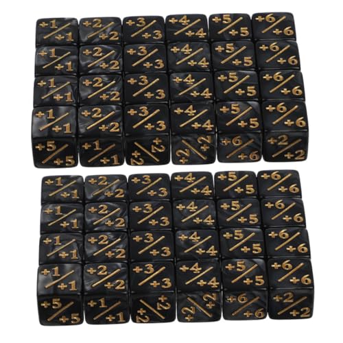 BESTonZON 50 Stück Teiliges Brettspiel Würfelset mit Zahlen und Rechenzeichen Acryl Würfel mit Perlstruktur Pädagogisches Lernspielzeug für Mathematikunterricht Stapelwürfel für BESTonZON 50 Stück Teiliges Brettspiel Würfelset mit Zahlen und Rechenzeichen Acryl Würfel mit Perlstruktur Pädagogisches Lernspielzeug für Mathematikunterricht Stapelwürfel für von BESTonZON