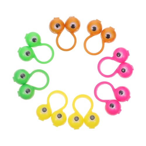 BESTonZON 50 Stück Teiliges Fingerpuppen Bunten Augenringen Kreative Lernspielzeuge für Pädagogisch Wertvoll Sicherer Kunststoff Glatte Oberfläche für Geburtstage und Alltag BESTonZON 50 Stück Teiliges Fingerpuppen Bunten Augenringen Kreative Lernspielzeuge für Pädagogisch Wertvoll Sicherer Kunststoff Glatte Oberfläche für Geburtstage und Alltag von BESTonZON