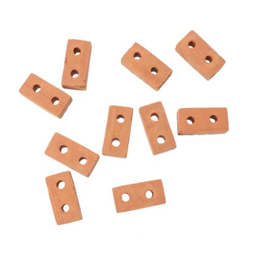 BESTonZON 50 Stück Teiliges Mini Rotziegel DIY Sandtisch Modellbausteine Realistische Keramiksteine für Garten und Architektur Dekoration Geeignet für Erwachsene BESTonZON 50 Stück Teiliges Mini Rotziegel DIY Sandtisch Modellbausteine Realistische Keramiksteine für Garten und Architektur Dekoration Geeignet für Erwachsene von BESTonZON