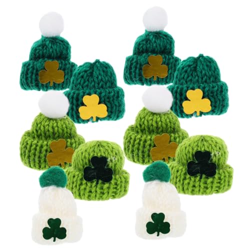 BESTonZON 50 Stück Teiliges Mini Strickmützen aus Wollgarn Bunte Kleine Mützen für DIY Bastelprojekte Puppenzubehör Schmuckherstellung und Partydekoration Wiederverwendbar und Komfortabel von BESTonZON