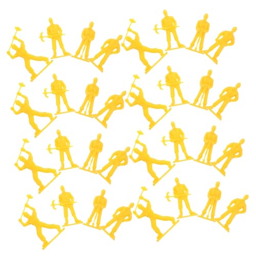 BESTonZON 50 Stück Teiliges Miniatur Arbeiterfiguren aus Sicherem Material Detailgetreu und Tragbar als Baustellen Dekoration und Rollenspielspielzeug für Kleinkinder und Sammler BESTonZON 50 Stück Teiliges Miniatur Arbeiterfiguren aus Sicherem Material Detailgetreu und Tragbar als Baustellen Dekoration und Rollenspielspielzeug für Kleinkinder und Sammler von BESTonZON