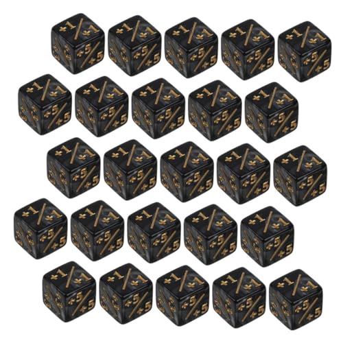 BESTonZON 50 Stück Teiliges Würfelset mit Perlmuttstruktur Pädagogische Rechenwürfel für Lernwürfel mit Zahlen und Punkten Logisches Denken Fördernd für Klassenzimmer und von BESTonZON