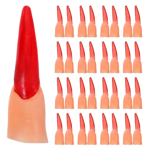 BESTonZON 50 Stück künstliche Finger: Simulations-Finger-Requisiten für Rollenspiel-Mottopartys und Horror-Cosplay-Dekorationen – Halloween-Party-Cosplay- BESTonZON 50 Stück künstliche Finger: Simulations-Finger-Requisiten für Rollenspiel-Mottopartys und Horror-Cosplay-Dekorationen – Halloween-Party-Cosplay- von BESTonZON